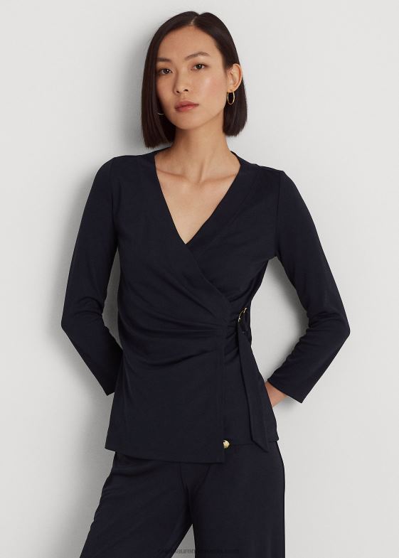 marina femei Ralph Lauren top din jerseu elastic 046884279