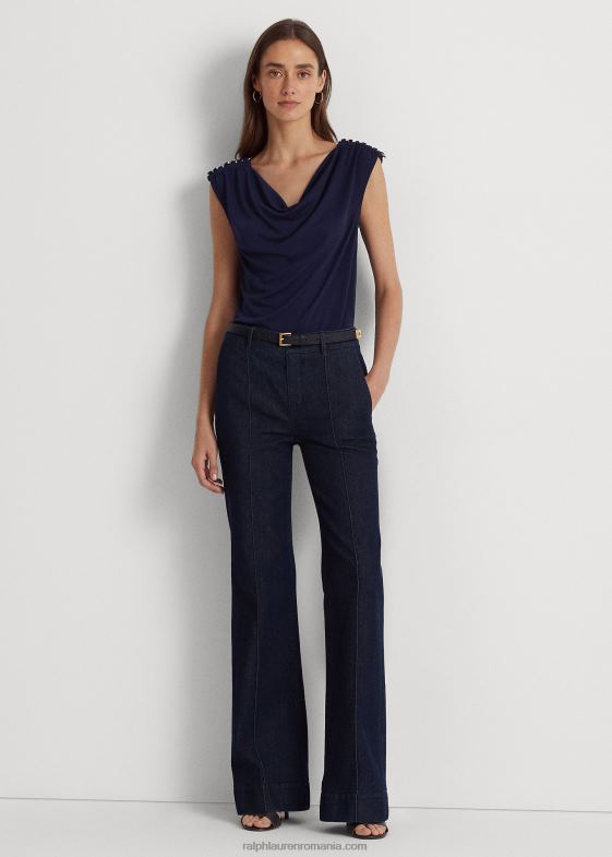 marina rafinată femei Ralph Lauren top fără mâneci din jerseu 046889567