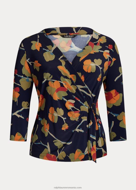 multi albastru femei Ralph Lauren top din jerse elastic elastic 046884496