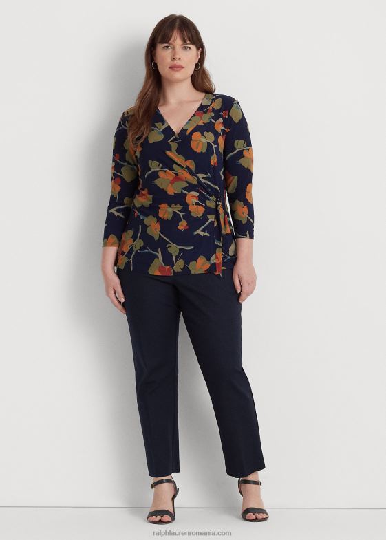 multi albastru femei Ralph Lauren top din jerse elastic elastic 046884496