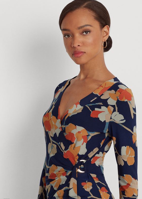 multi albastru femei Ralph Lauren top din jerse elastic elastic 046889162