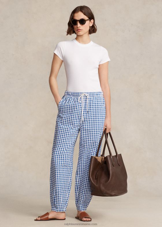 alb femei Ralph Lauren tricou din bumbac cu nervuri 046882873