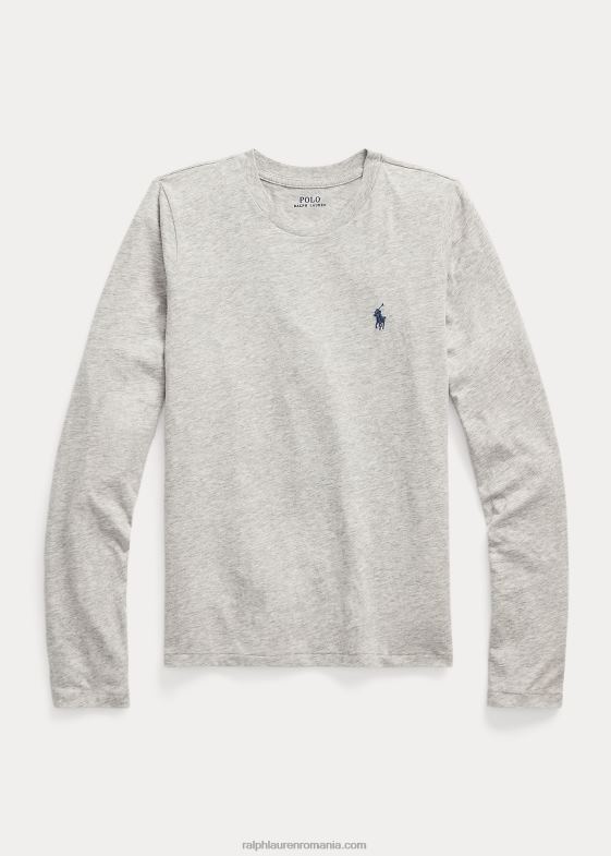 erica pietruită femei Ralph Lauren tricou cu mânecă lungă din jerseu de bumbac 046884746