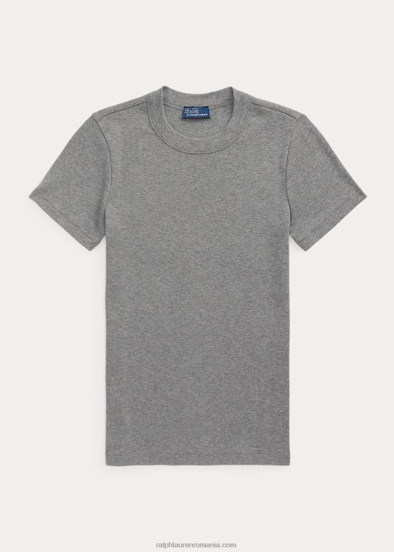 erica verde molid femei Ralph Lauren tricou din bumbac cu nervuri 046882880