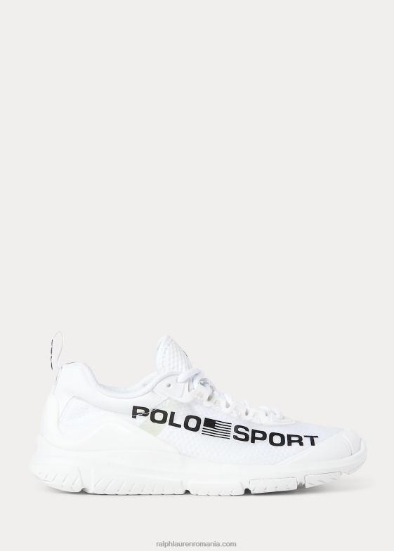 alb negru femei Ralph Lauren adidași polo sport tech racer 046885113