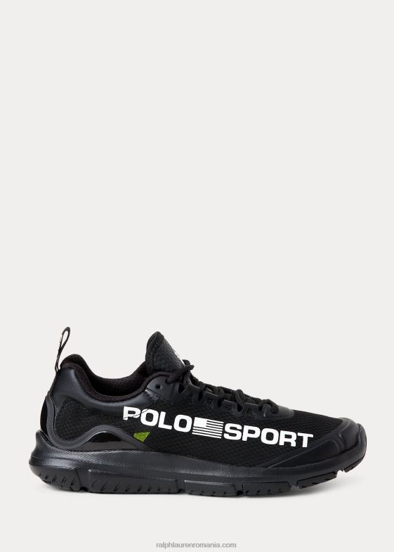 alb negru femei Ralph Lauren adidași polo sport tech racer 046885115