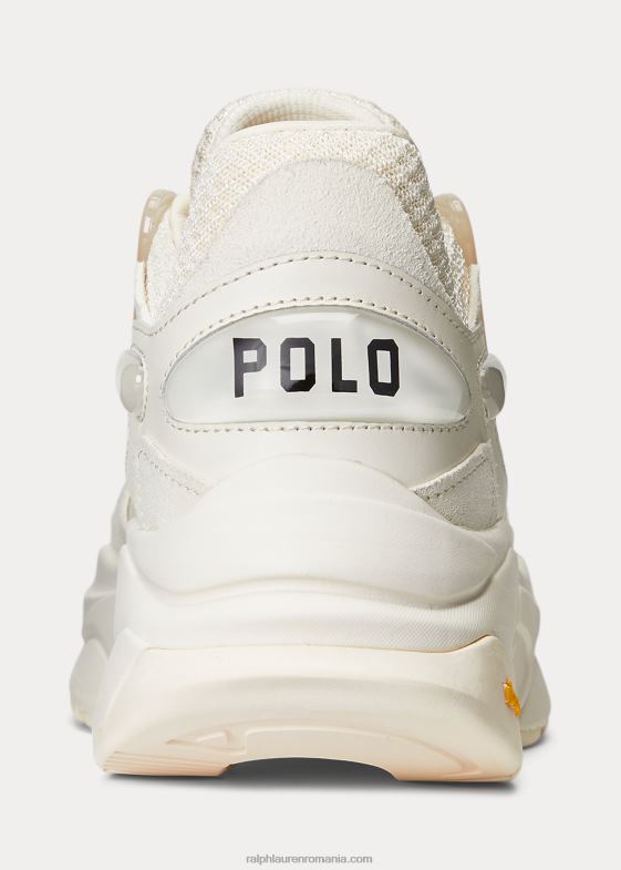 crema de ghidare femei Ralph Lauren adidași cu logo tech 046889623