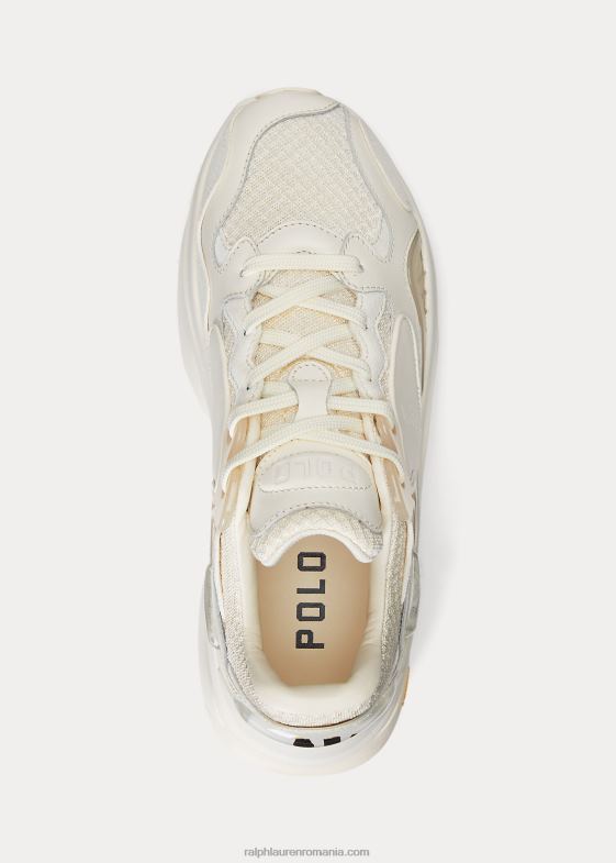 crema de ghidare femei Ralph Lauren adidași cu logo tech 046889623