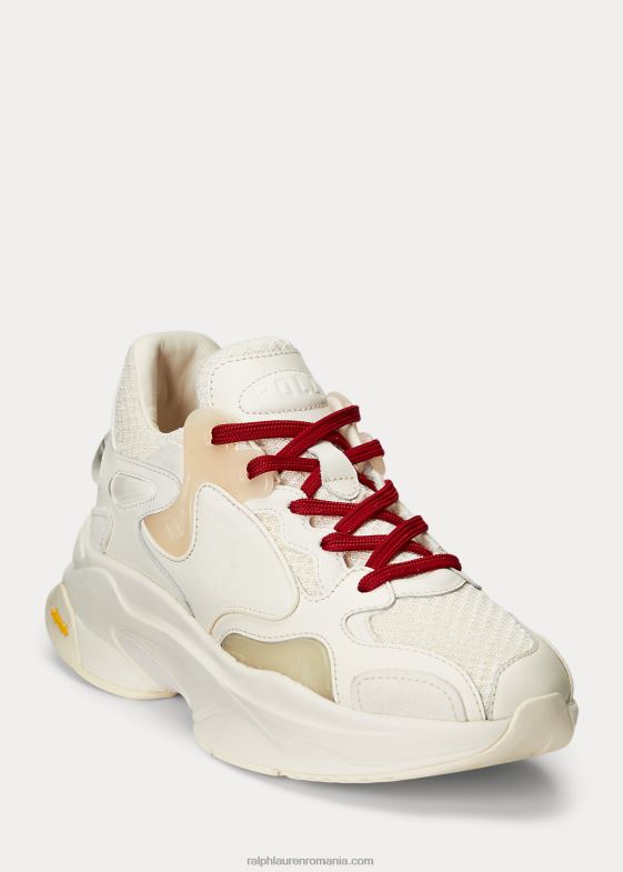 crema de ghidare femei Ralph Lauren adidași cu logo tech 046889623