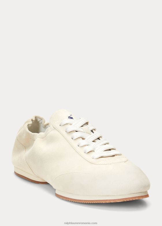 fildeş femei Ralph Lauren adidași balerina din piele intoarsa 046889619