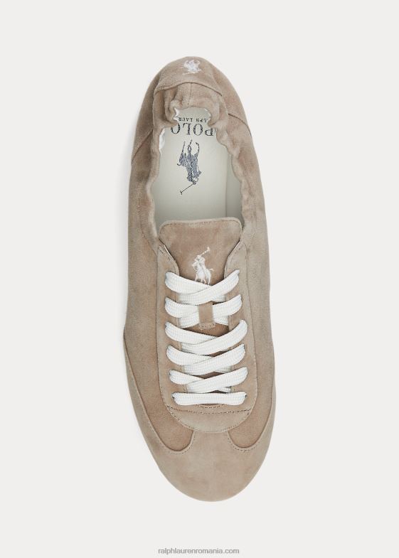 pietricele femei Ralph Lauren adidași balerina din piele intoarsa 046889620