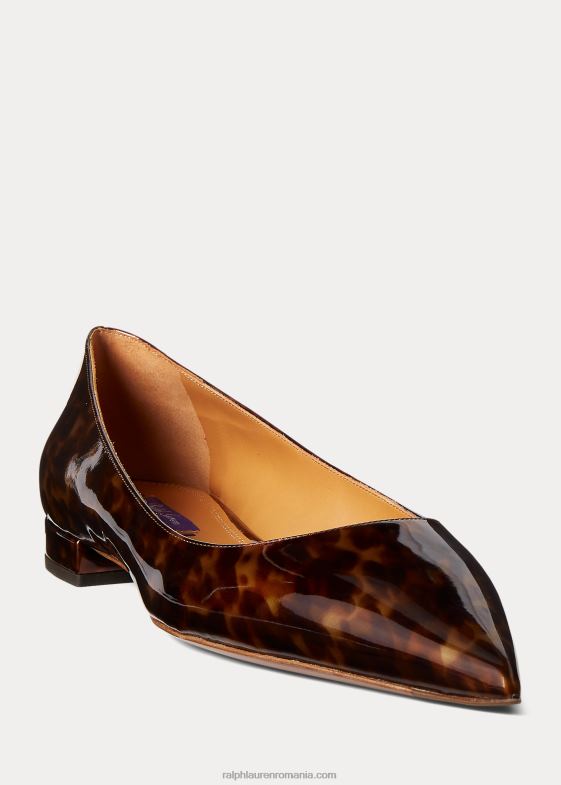 maro multiplu femei Ralph Lauren balet din piele de vițel lacuită kendrya 046889673