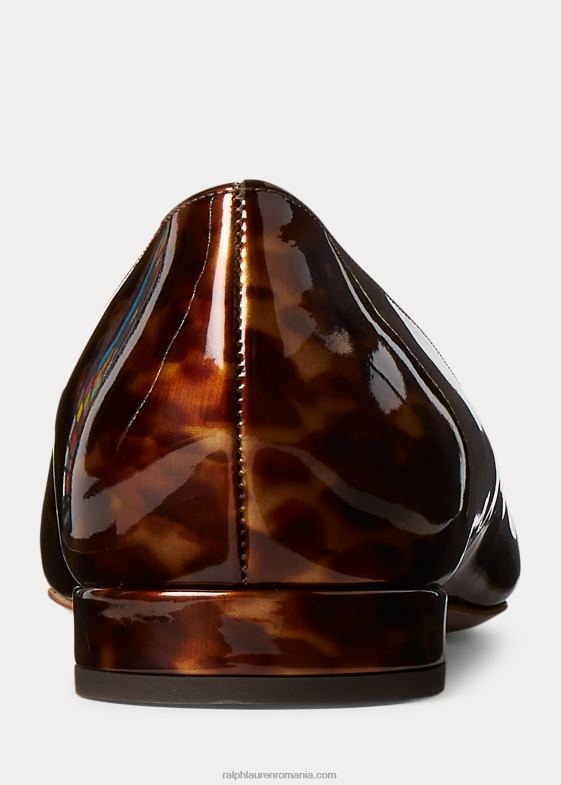 maro multiplu femei Ralph Lauren balet din piele de vițel lacuită kendrya 046889673