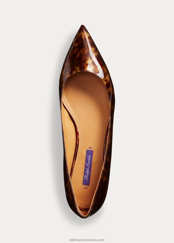 maro multiplu femei Ralph Lauren balet din piele de vițel lacuită kendrya 046889673