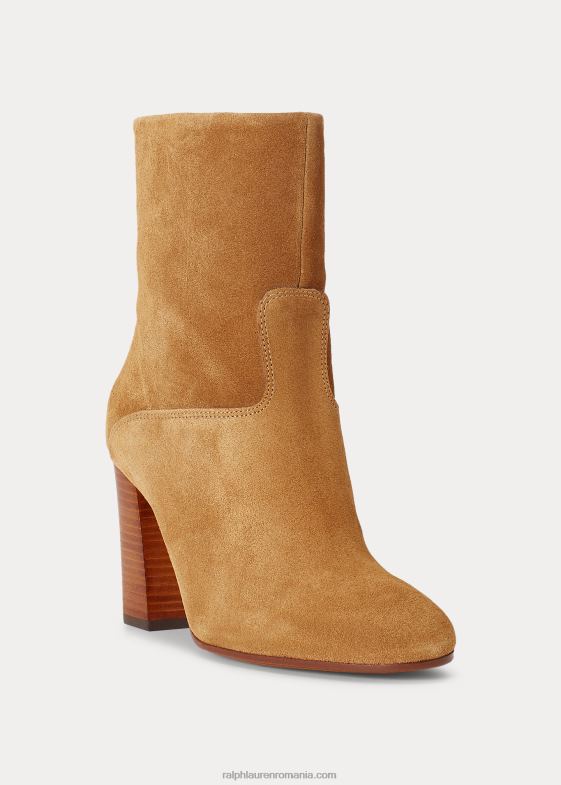 bronzat femei Ralph Lauren cizme brindley de piele intoarsa 046889629