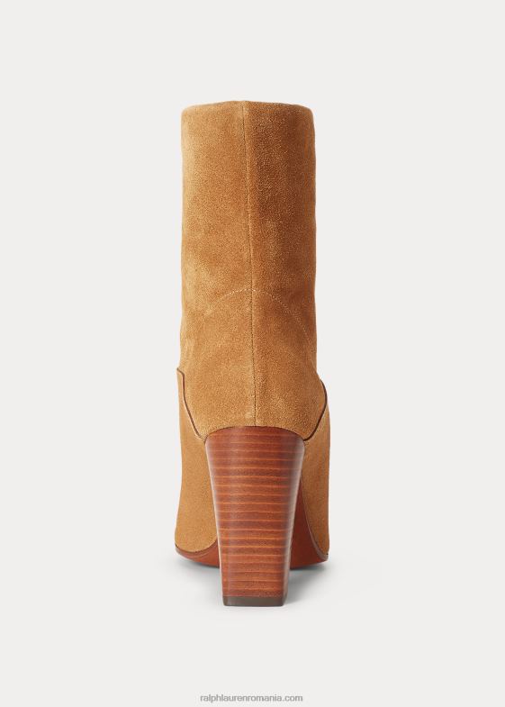 bronzat femei Ralph Lauren cizme brindley de piele intoarsa 046889629