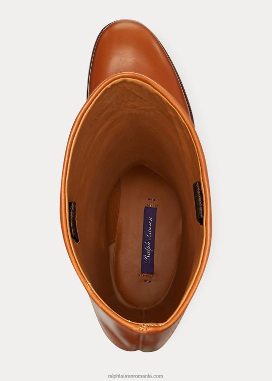 bronzat femei Ralph Lauren cizme de călărie sallen din piele de vițel 046889708