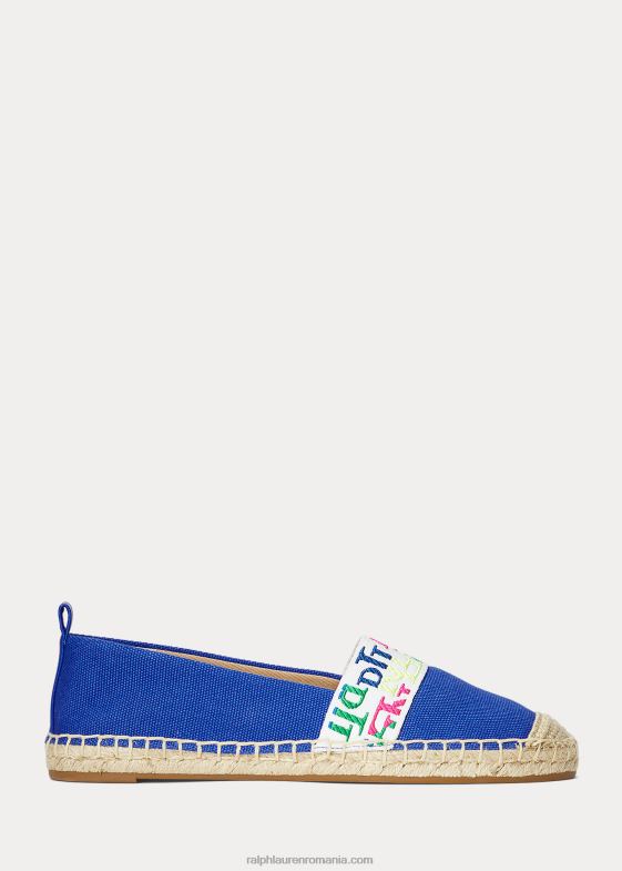 albastru saturn/multi femei Ralph Lauren espadrile din pânză caylee iv 046885065
