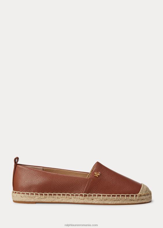 bronz profund femei Ralph Lauren cameryn iv espadrile din piele turbata 046885054