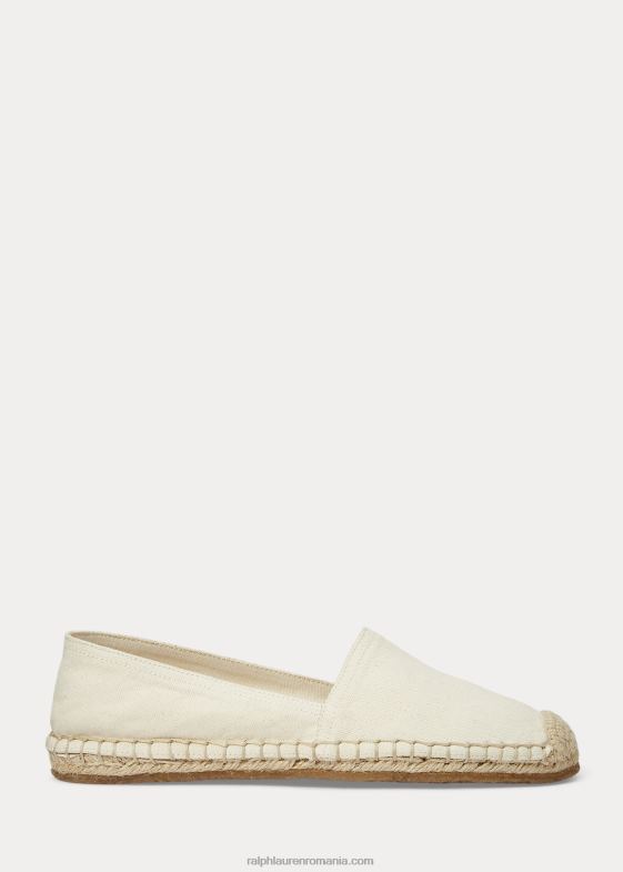 greige femei Ralph Lauren espadrile de pânză 046884985