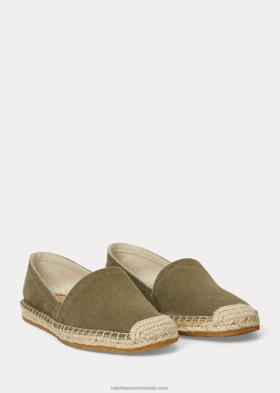 măsline drab femei Ralph Lauren espadrile de pânză 046884984