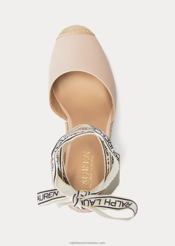 roz deschis femei Ralph Lauren espadrile din piele nappa paislee 046885042
