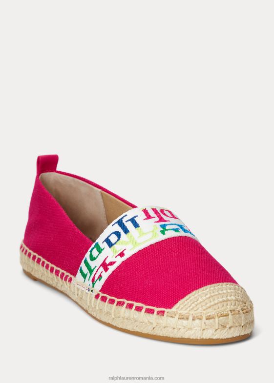 sport roz/multi femei Ralph Lauren espadrile din pânză caylee iv 046885064