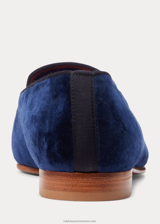 marina marina femei Ralph Lauren papuc de catifea brodat alonzo 046889678