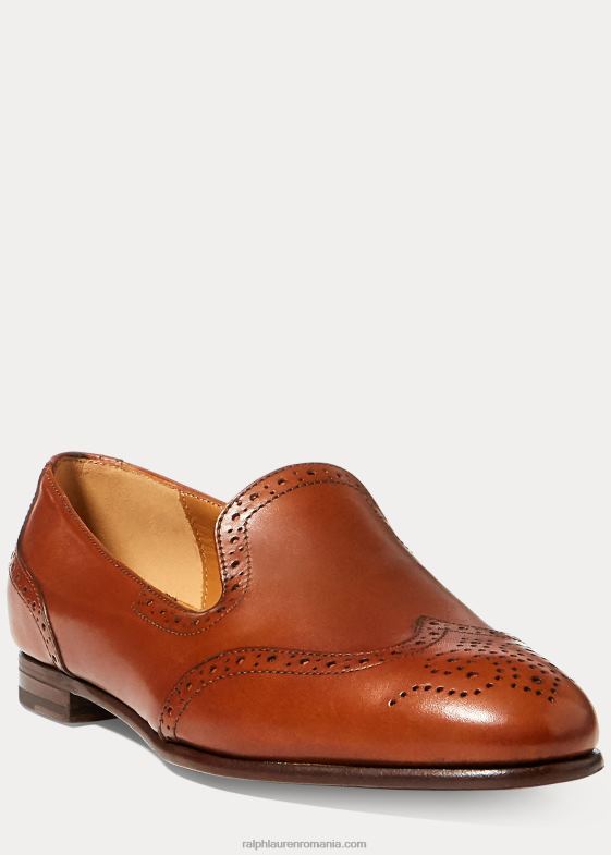 bronzat femei Ralph Lauren mocasini din piele de vitel Quincy 046889679