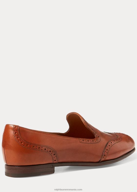 bronzat femei Ralph Lauren mocasini din piele de vitel Quincy 046889679