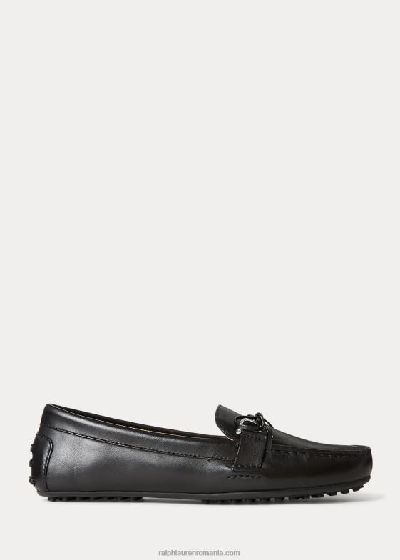 negru femei Ralph Lauren loafer din piele Briley 046885072