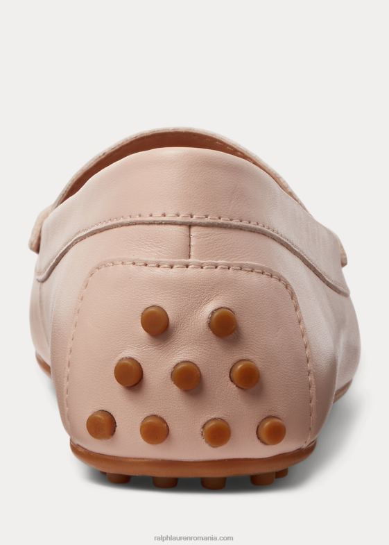 roz deschis femei Ralph Lauren șofer din piele nappa barnsbury 046885075