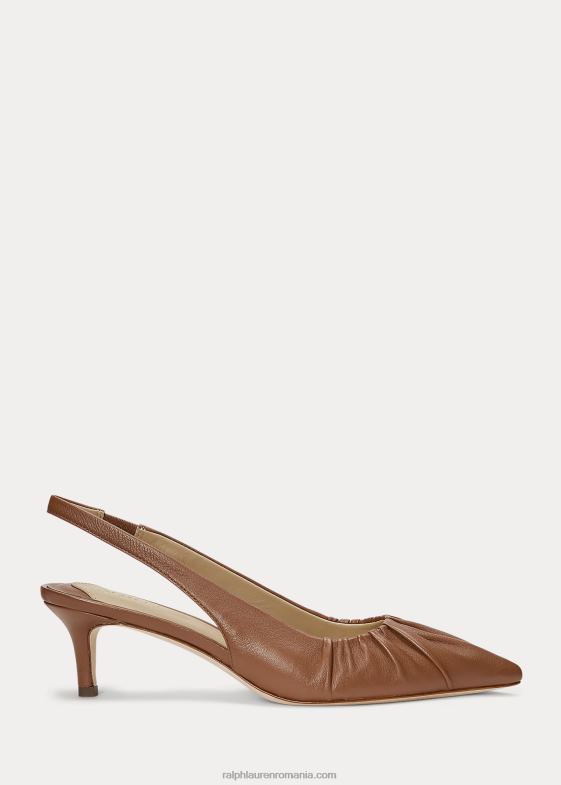 bronz profund femei Ralph Lauren Pompă cu slingback din piele nappa lolah 046885031