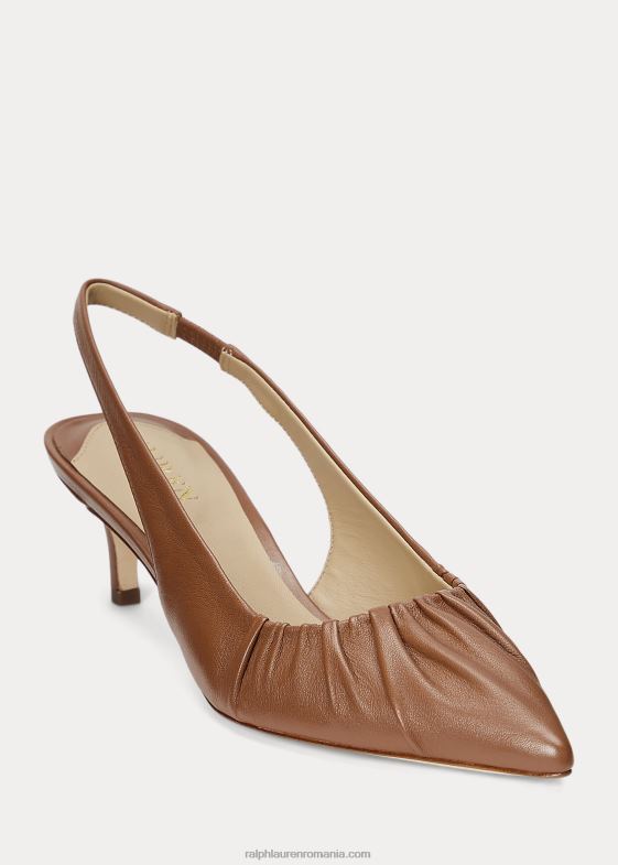 bronz profund femei Ralph Lauren Pompă cu slingback din piele nappa lolah 046885031