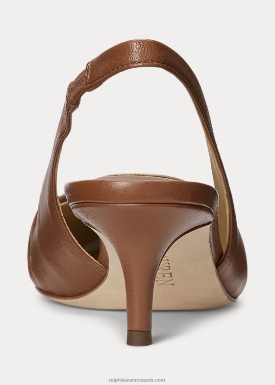 bronz profund femei Ralph Lauren Pompă cu slingback din piele nappa lolah 046885031
