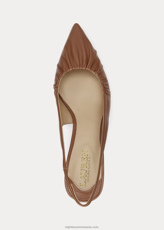 bronz profund femei Ralph Lauren Pompă cu slingback din piele nappa lolah 046885031