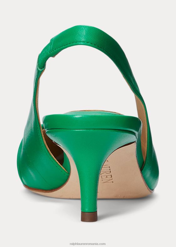 frunza de palmier femei Ralph Lauren Pompă cu slingback din piele nappa lolah 046885034