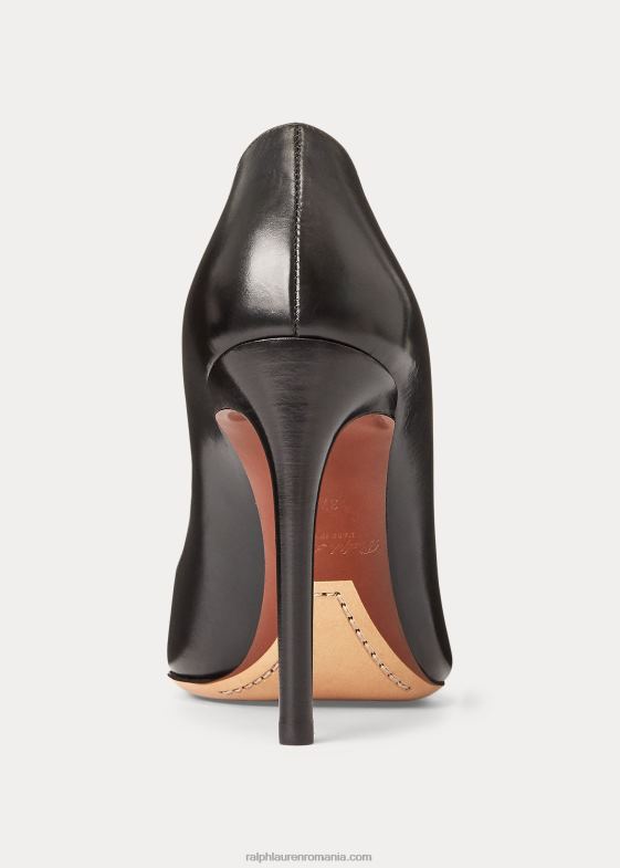 negru femei Ralph Lauren pompă celia din piele de vițel 046889699