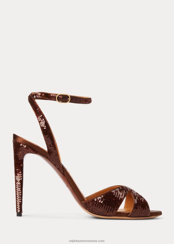 broască-țestoasă femei Ralph Lauren sandală kandice cu paiete 046889653