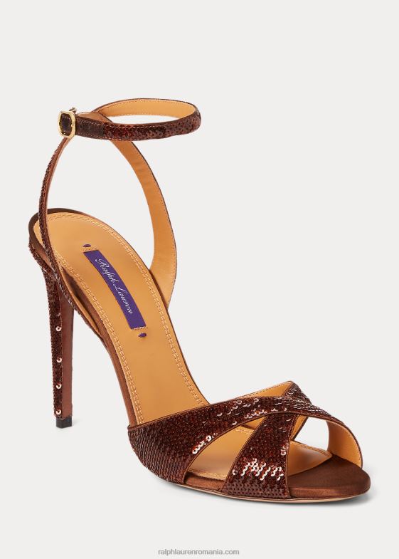 broască-țestoasă femei Ralph Lauren sandală kandice cu paiete 046889653