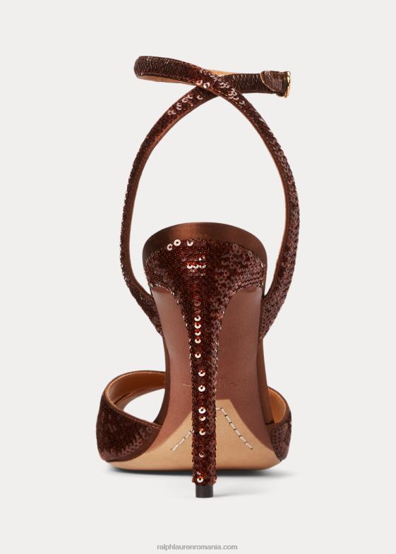 broască-țestoasă femei Ralph Lauren sandală kandice cu paiete 046889653