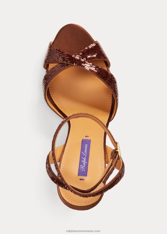broască-țestoasă femei Ralph Lauren sandală kandice cu paiete 046889653