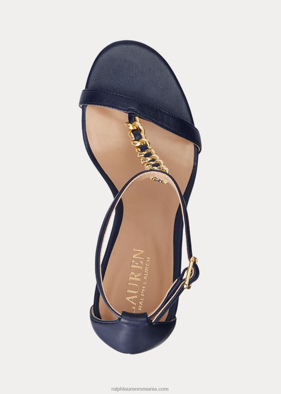 marina rafinată femei Ralph Lauren sandale din piele nappa kate 046889721