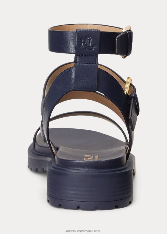 marina rafinată femei Ralph Lauren sandale kayleen din piele nappa 046889603