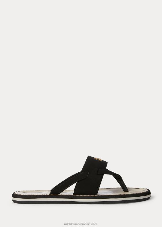 negru femei Ralph Lauren sandală rosalind 046884987
