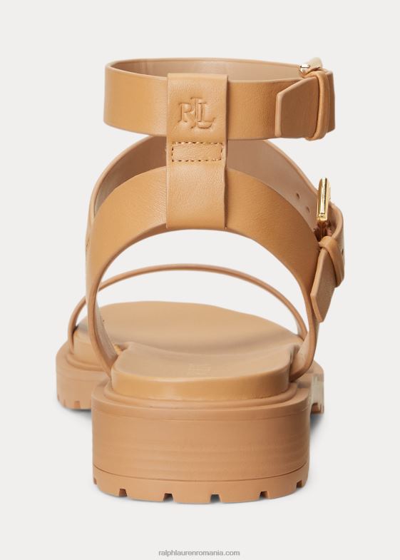 piele de bivol femei Ralph Lauren sandale kayleen din piele nappa 046889601