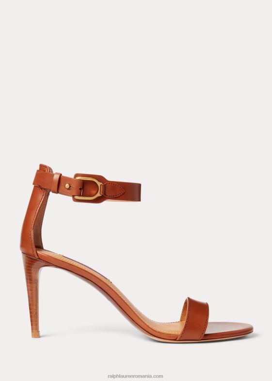 rl aur femei Ralph Lauren sandală channing welington lustruită 046889645