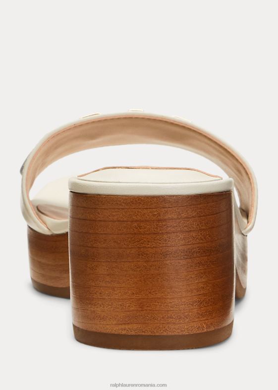 vanilie femei Ralph Lauren sandale roxanne din piele nappa 046885025