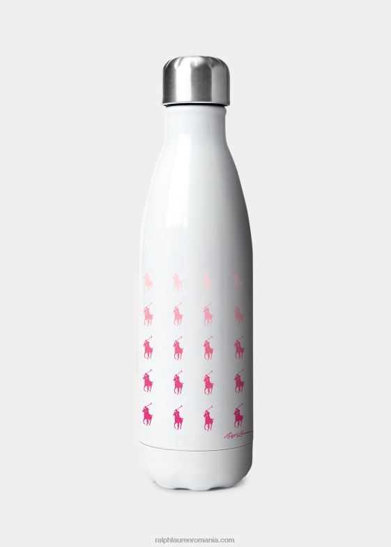roz si alb unisex Ralph Lauren sticla de apa ponei 046888820