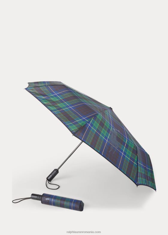 navy multi unisex Ralph Lauren umbrelă pliabilă cornwall 046882703